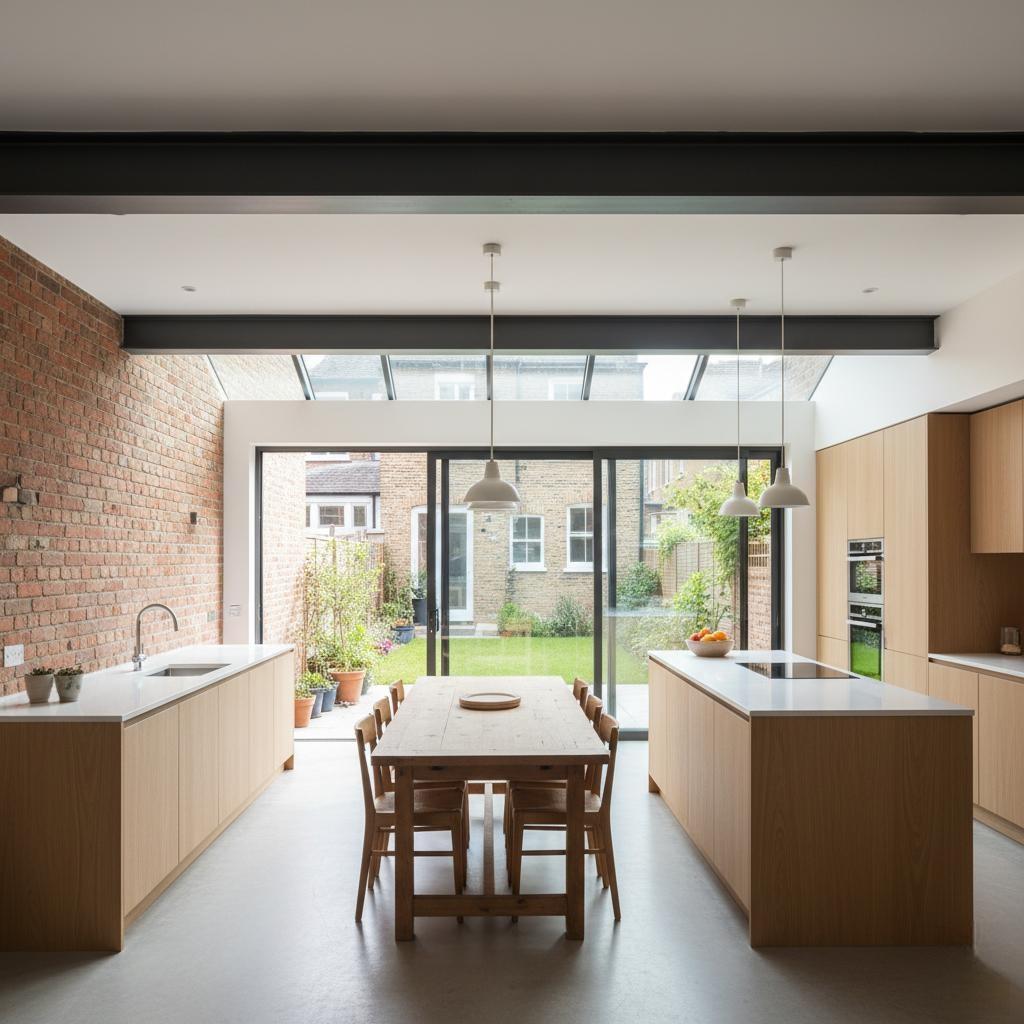 Rear extension with RSJ design, Clapham, London