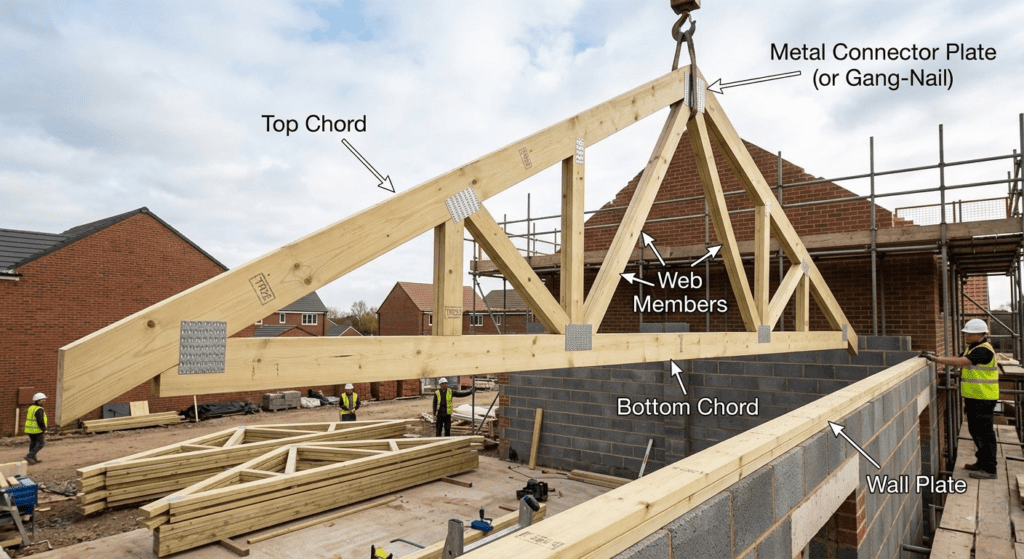 timber roof truss design residential